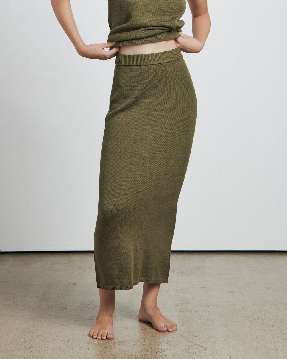 The Knitted Midi Skirt