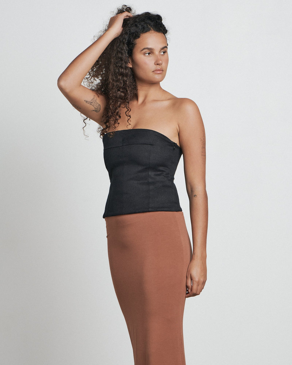 The Strapless Bustier Top